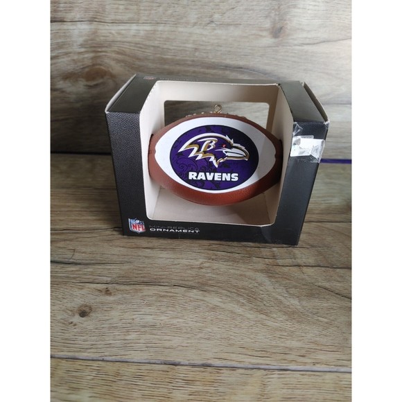 Mini Replica Football Ornament NFL Baltimore Ravens - Picture 1 of 1
